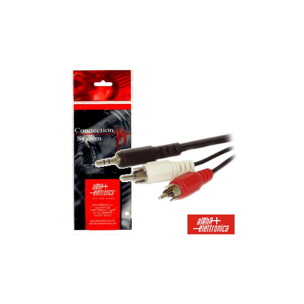 Cabo Jack 3.5mm Macho St / 2-Rca Macho 1.5m Polybag (imagem para) Cabo Jack 3.5mm Macho St / 2-Rca Macho 1.5m Polybag
