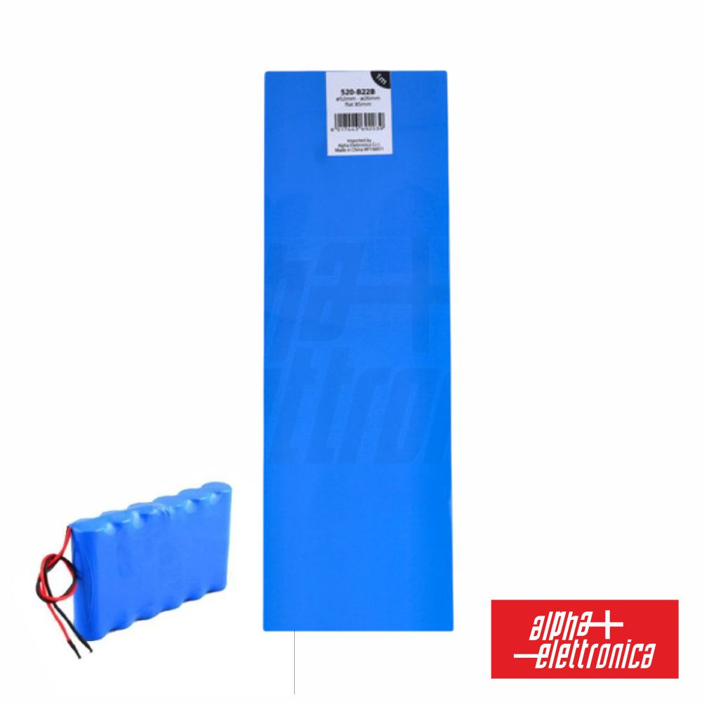 Manga Termoretráctil P/ Baterias ø52mm por 1M (imagem para) Manga Termoretráctil P/ Baterias ø52mm por 1M